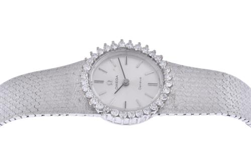 OMEGA, Reloj - joya con diamantes.