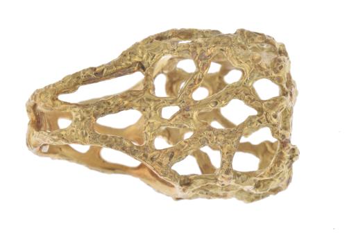Ring with filigree structure.