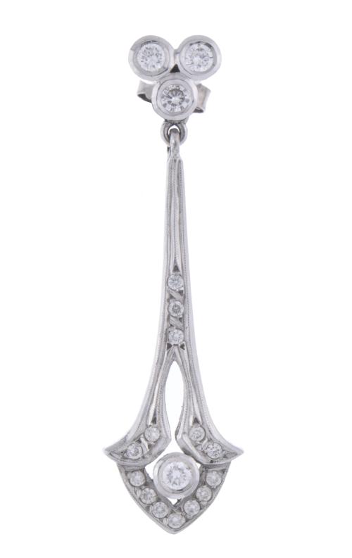 Art Déco earrings with diamonds.