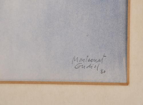 MONTSERRAT GUDIOL (1933-2015). "Retrato femenino", 1980.