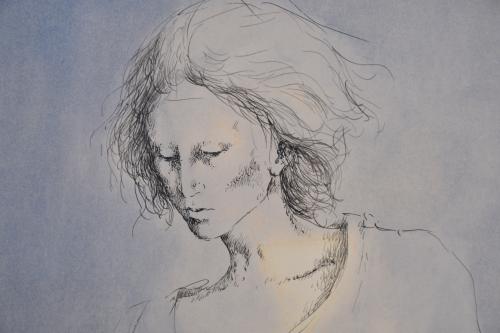 MONTSERRAT GUDIOL (1933-2015). "Retrato femenino", 1980.