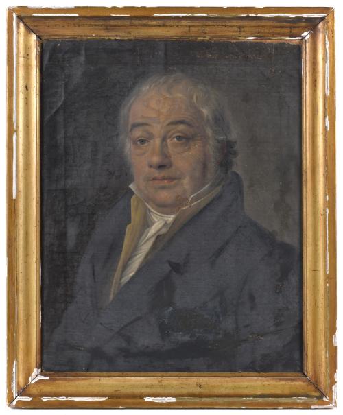 ESCUELA ESPAÑOLA, SIGLO XIX. "Retrato caballero".