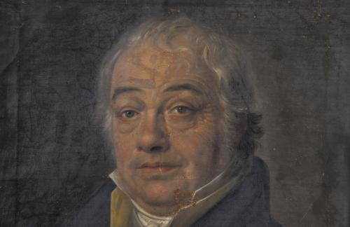 ESCUELA ESPAÑOLA, SIGLO XIX. "Retrato caballero".
