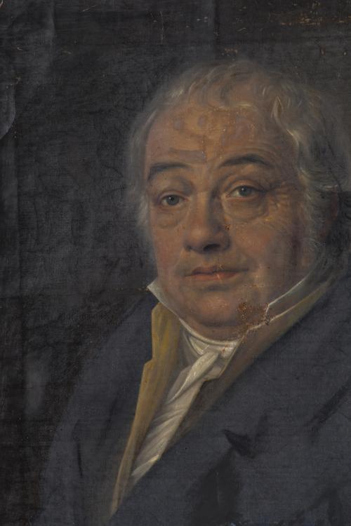 ESCUELA ESPAÑOLA, SIGLO XIX. "Retrato caballero".
