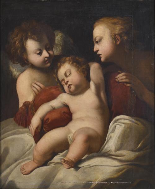 ESCUELA ITALIANA, SIGLO XVIII. "Jesús niño".