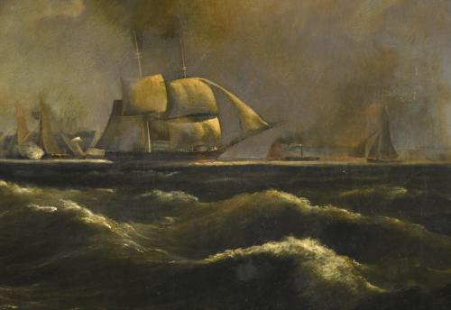 ESCUELA INGLESA, SIGLO XVIII-XIX. "Marina".