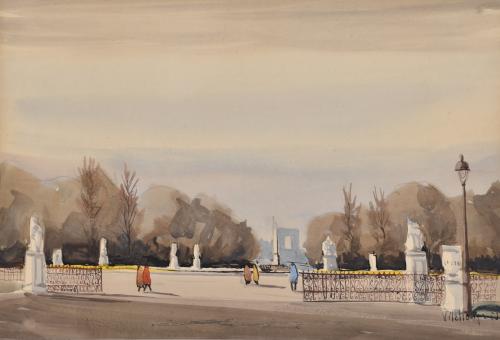 JAVIER VILLALONGA CASAS (20TH CENTURY). 'Landscape'.1953.