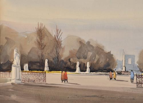 JAVIER VILLALONGA CASAS (XX). "Paisaje".1953.