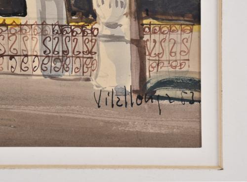 JAVIER VILLALONGA CASAS (XX). "Paisaje".1953.