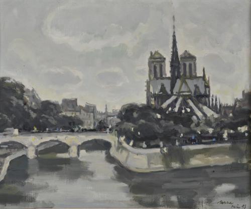 FRANCESC SERRA CASTELLET (1912-1976). 'Notre Dame', 1953.