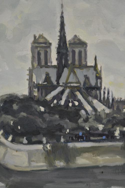 FRANCESC SERRA CASTELLET (1912-1976). "Notre Dame", 1953.
