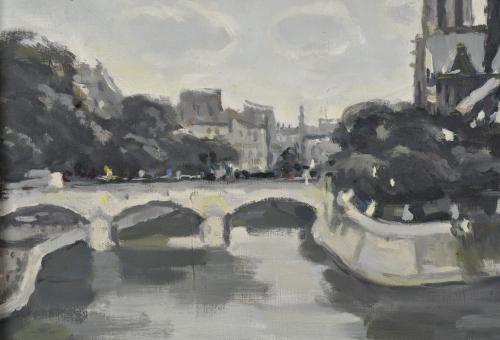 FRANCESC SERRA CASTELLET (1912-1976). "Notre Dame", 1953.