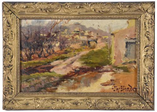 JH. SFINDER (XIX-XX). Pareja de paisajes.