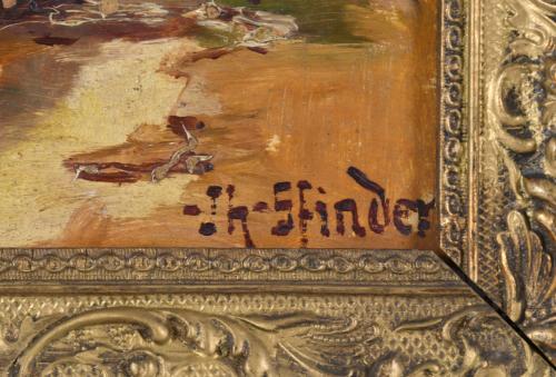 JH. SFINDER (XIX-XX). Pareja de paisajes.