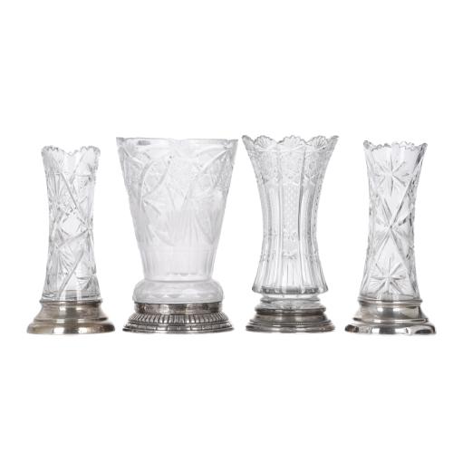 Set of four vases, 20th century.