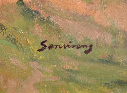 RAMÓN SANVICENS MARFULL (1917-1987). "Romeria en el Santuar