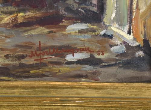 MIQUEL TORT MASGRAU (1920).  "Pueblo", 1953.