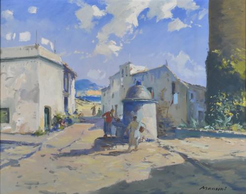 RUGGIERO MANCINI (XX).  "Pueblo".