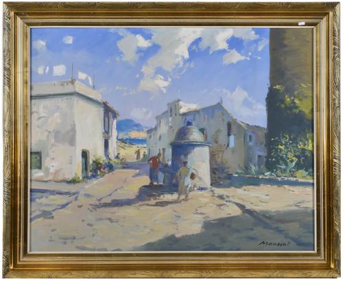 RUGGIERO MANCINI (XX).  "Pueblo".