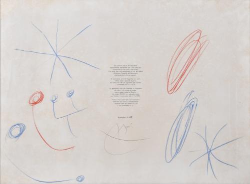 JOAN MIRÓ (1893-1983). Sin título.