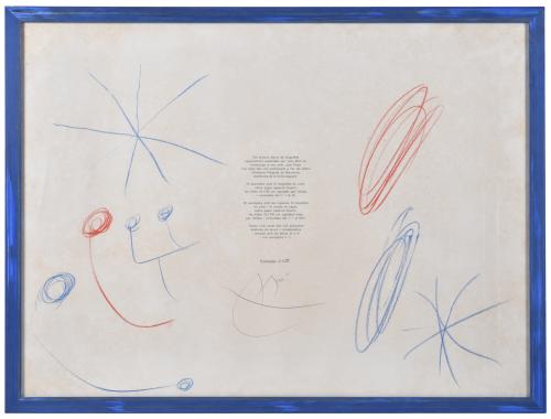 JOAN MIRÓ (1893-1983). Sin título.