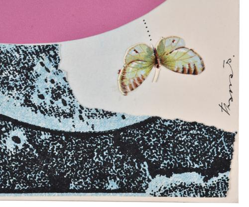 JOAN JOSEP THARRATS VIDAL (1918-2001) Collage para felicita