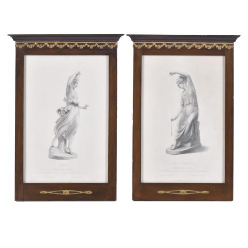 English School, 19th–20th century. "Hebe" and "The Filatrice" (The Spinner).