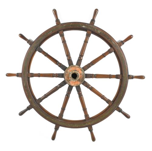 Timón de barco, siglo XX. 