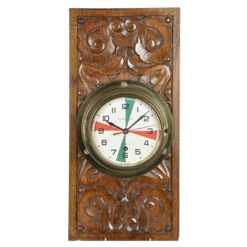 Reloj de navegación marítima alemán Hanseatic, siglo XX. 