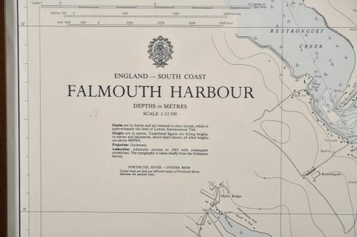 ESCUELA INGLESA, SIGLO XX.  Carta náutica del Puerto Falmou