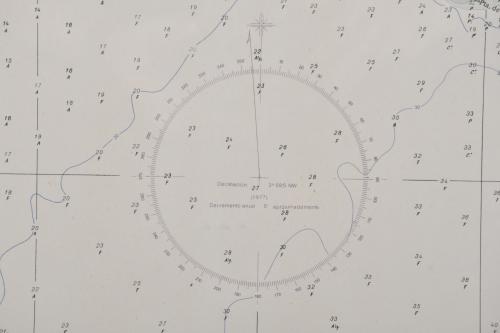 ESCUELA ESPAÑOLA, SIGLO XX.  Carta náutica de la Bahía de R