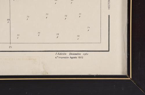 ESCUELA ESPAÑOLA, SIGLO XX. Carta náutica de la ensenda y p