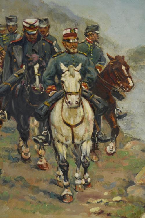 ESCUELA ESPAÑOLA, SIGLO XIX-XX. "Paso del Baztan" a partir 