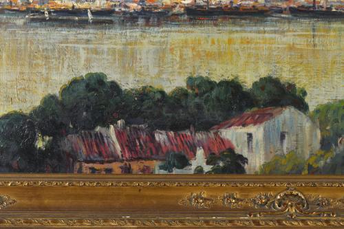 ESCUELA ESPAÑOLA, SIGLO XIX-XX. "La hora dorada", Mallorca.