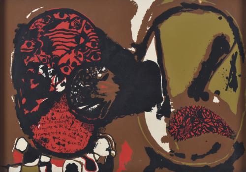 JOSEP GUINOVART (1927-2007). "Composición V" de la Serie La Por del Poeta, 1971.