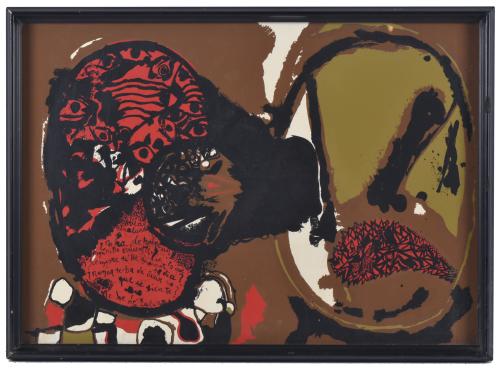 JOSEP GUINOVART (1927-2007). "Composición V" de la Serie La