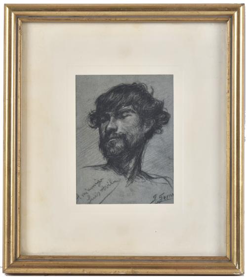 JOSEP SERRA PORSON (1824-1910). “Retrato masculino”, 1824.