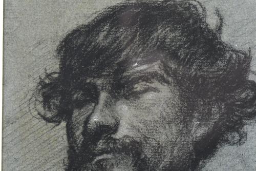 JOSEP SERRA PORSON (1824-1910). “Retrato masculino”, 1824.