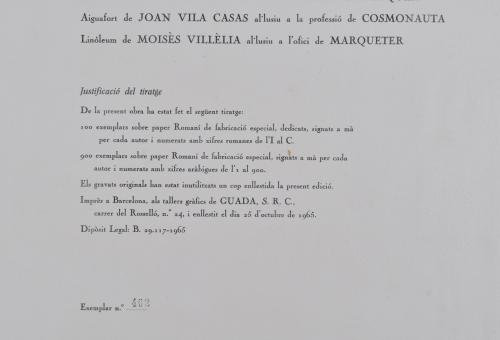 1966. 12 ARTISTES CATALANS. CALENDARIO.