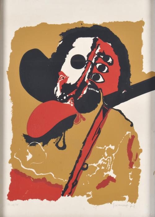 JOSEP GUINOVART (1927-2007). "Composición X" de la Serie La Por del Poeta, 1971.
