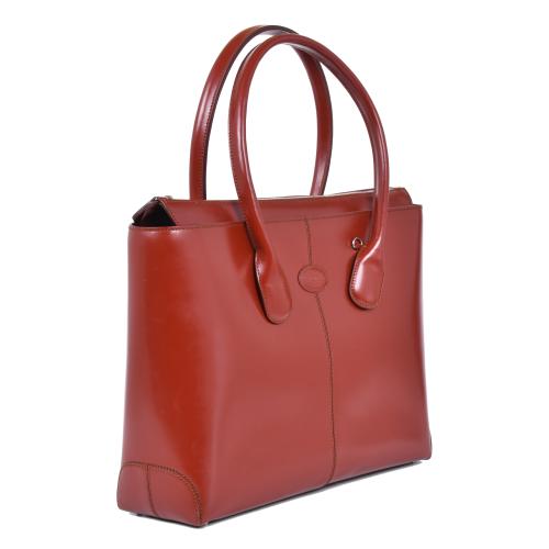 TOD&#39;S. Bolso de mano modelo "Classic D-Bag".