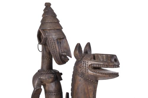 ESCUELA AFRICANA, SIGLO XX.   Jinete, Mali. 