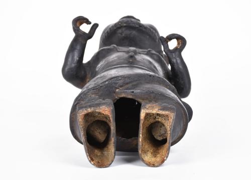 ESCUELA AFRICANA, SIGLO XX.   Figura en bronce de Benin, Ni