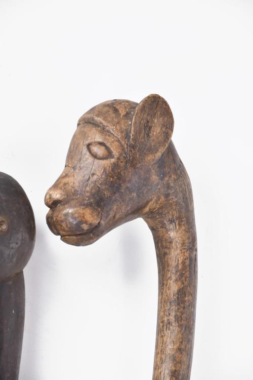 ESCUELA AFRICANA, SIGLO XX.   Lote de cuatro bastones, Mali