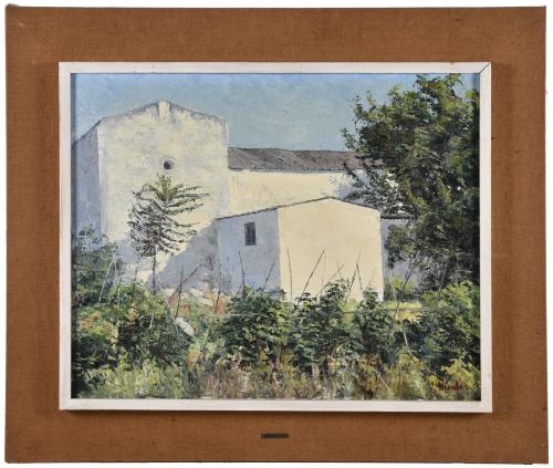 NICOLAS FORTEZA (1918-2010).  "Verdes sobre blancos", Ibiza.