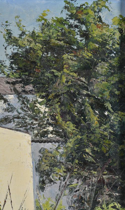 NICOLAS FORTEZA (1918-2010).  "Verdes sobre blancos", Ibiza.