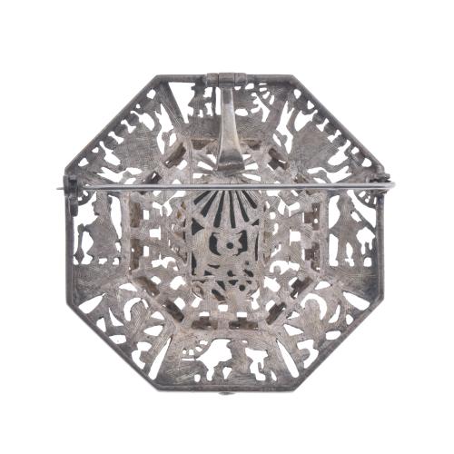 Mexican brooch-pendant, Aztec-Tenoctitlan style