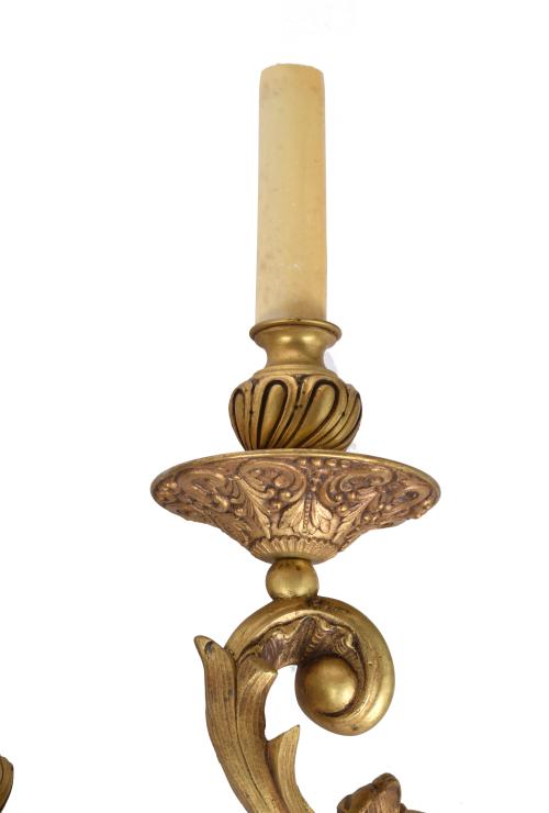 Pareja de apliques estilo Napoleón III, med. siglo XX. 
