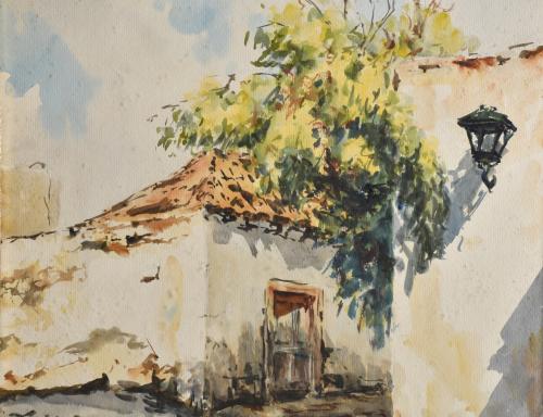 PEDRO DEL CASTILLO OLIVARES (1922-1989).  "Paisaje", 1975.