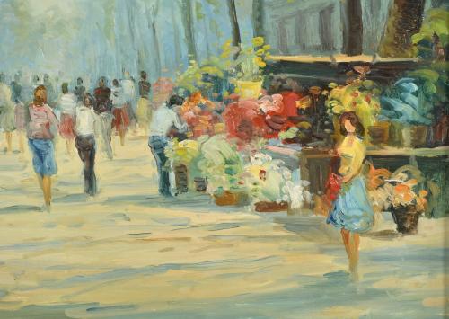 M. CAÑADAS (XX). "La Rambla".